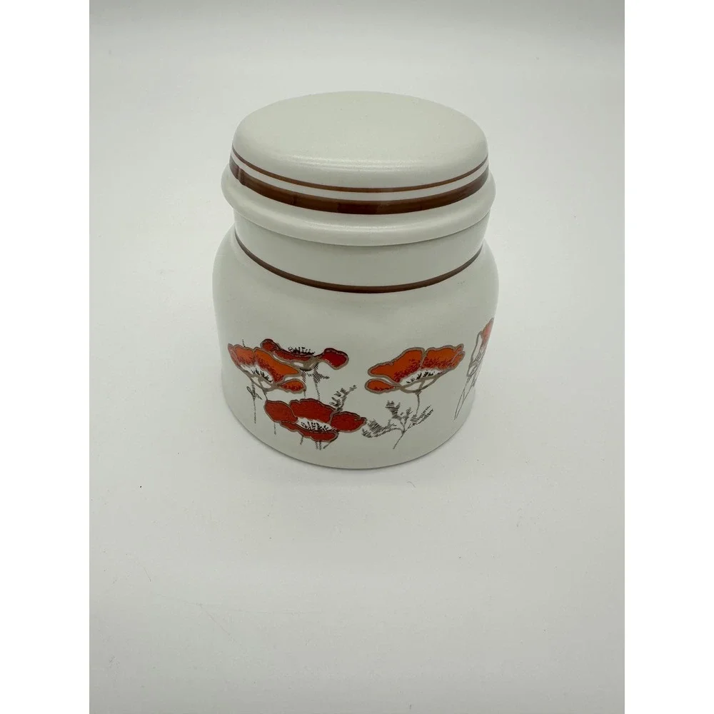 Royal‎ Doulton Canister Fieldflower Vintage Floral Poppy cottagecore VTG